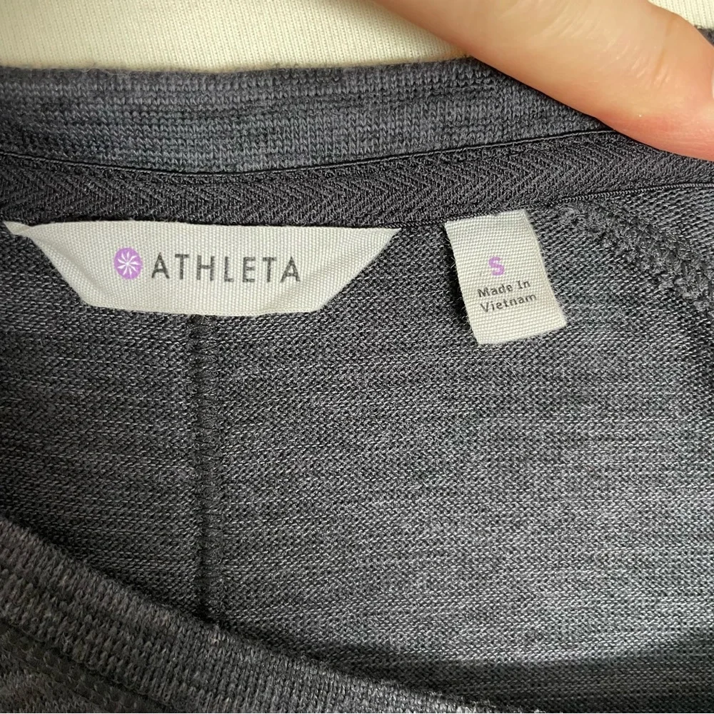 Athleta Dress Destiny Techie Pockets Stretch Lounge Athletic Travel Black Grey